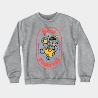 Beer Festival Vintage Crewneck Sweatshirt